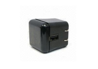 الأسود الخفيف العالمي USB محول الطاقة 5V 10MA - 2.100mA
